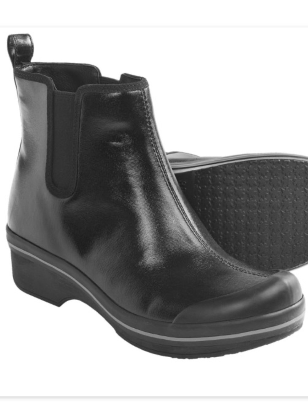 Dansko Womens Vail Waterproof Chelsea Boots — Black Size 38 ( 7.5)